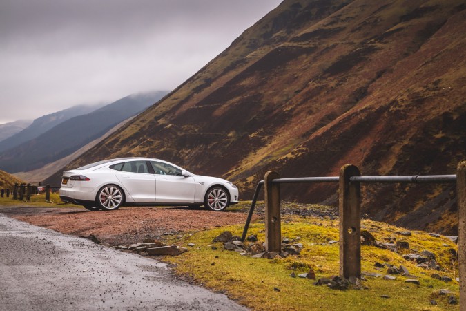 Tesla Model S P85 Scotland Trip 185 - Best Driving Road In the UK.