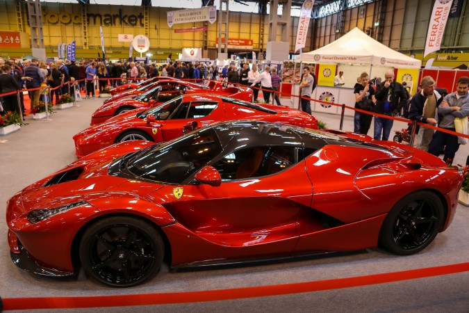 Ferarri didn't hold back when they decided on their line-up for the show...