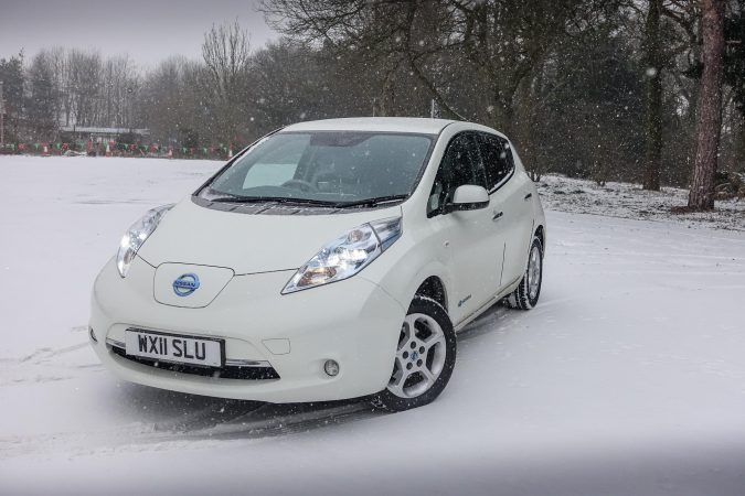 Nissan Leaf Winter 2018 Snow 0026