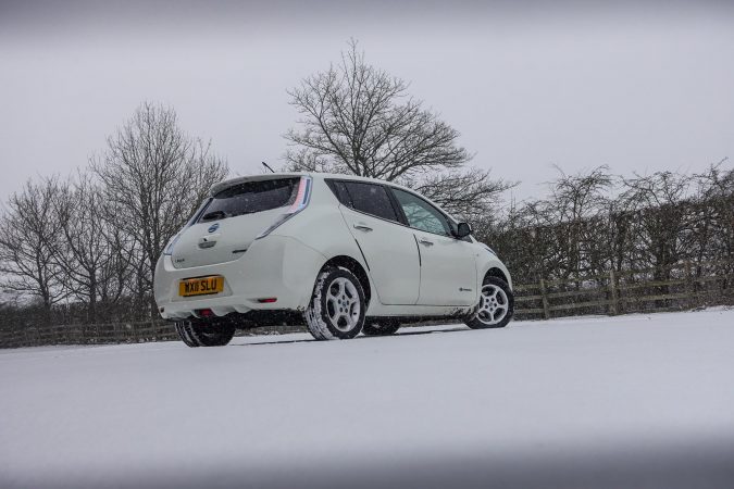 Nissan Leaf Winter 2018 Snow 0033