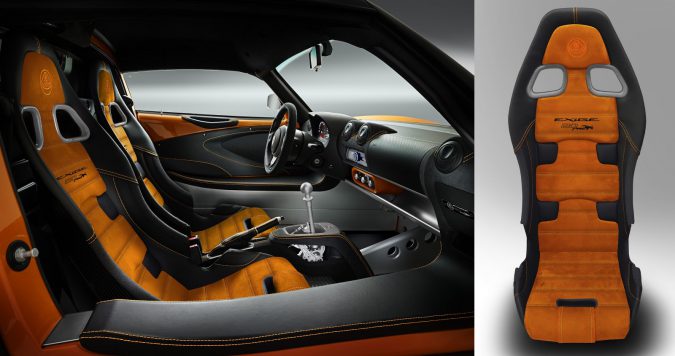 Lotus Exige Sport 410 Chrome Orange Interior