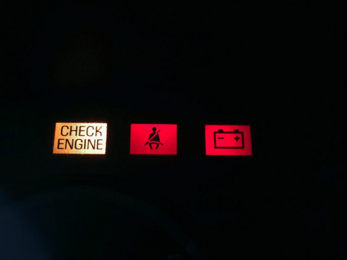 Check engine light might appear.