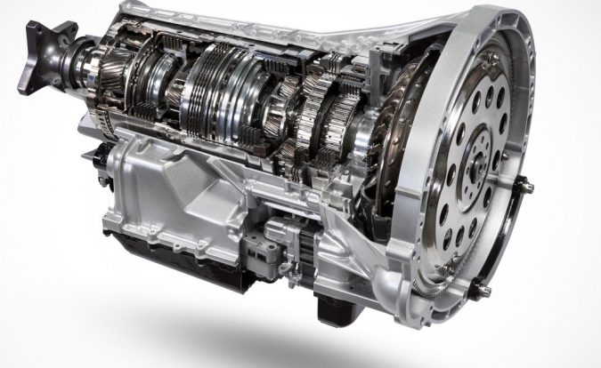 Transmission gearbox Ford 10-speed cutaway diagram
