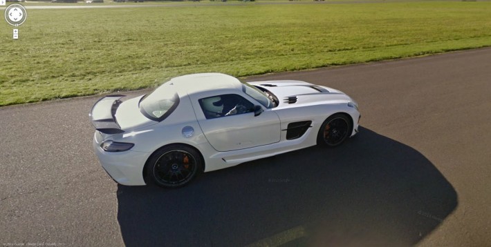 Top Gear Test Track Google Street View Vs Mercedes SLS google street view top gear 1280x646