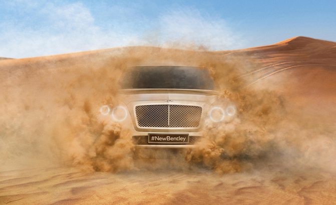 bentley suv teaser