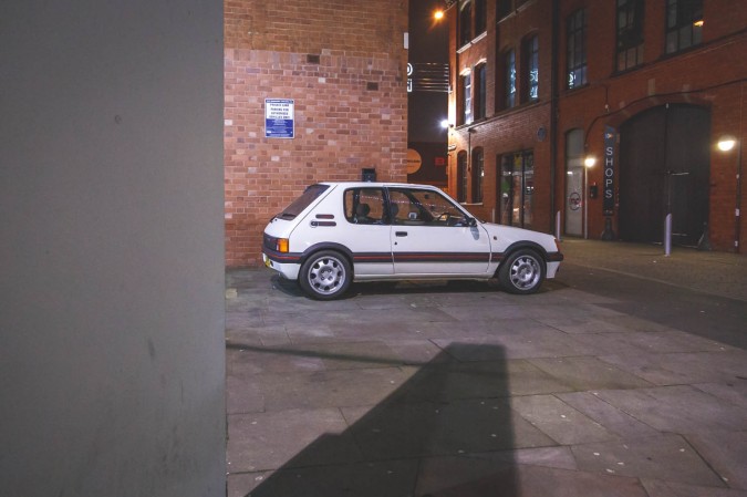 The Peugeot 205 GTI Side on. Pug 205 GTi