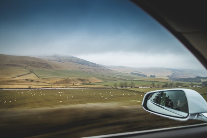 Tesla Model S P85 Scotland Trip 101 A708 - Best Driving Road in the UK