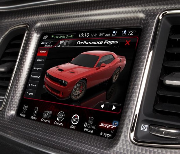 Challenger Hellcat user interface