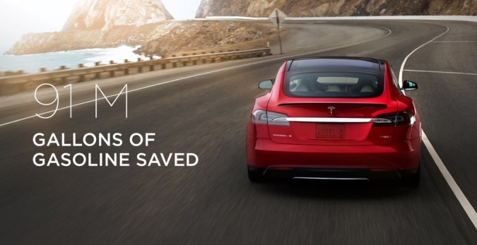 Tesla data showcase miles saved travelled 2