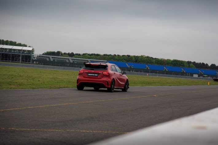 Testing the Mercedes A45 AMG on a Race Track Mecedes AMG A45 34