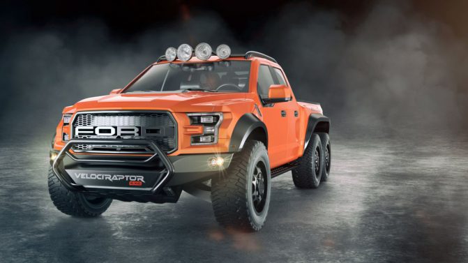 velociraptor 6x6 front orange