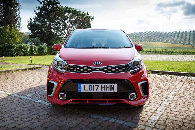 Kia Picanto GT-Line S red front on