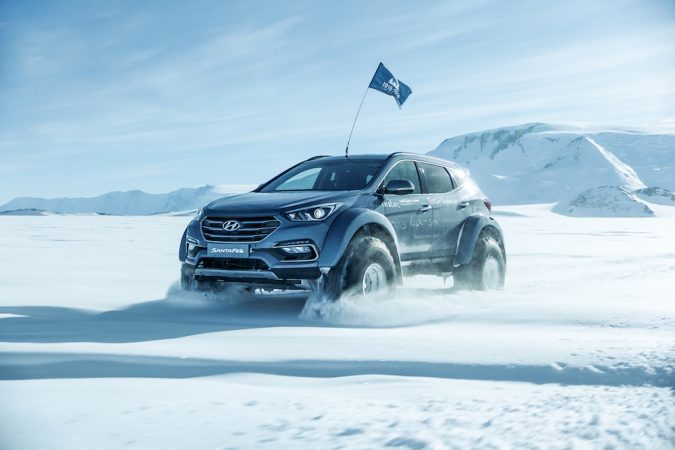 Hyundai across Antarctica