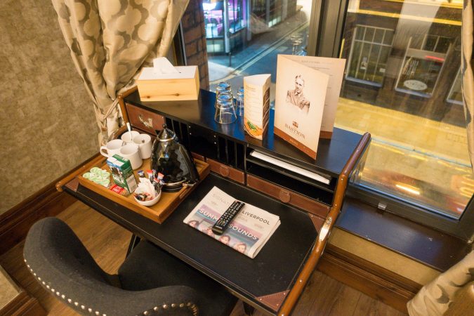 Shankly Hotel desk and chair for working away