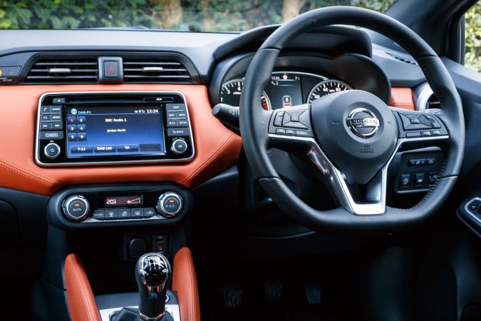 2018 nissan micra orange interior