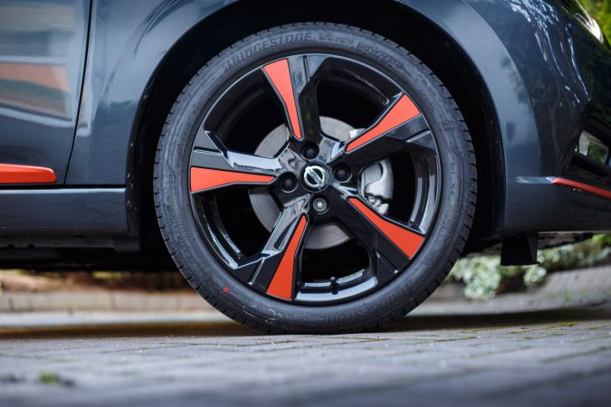 2018 Nissan Micra K14 Orange wheels black