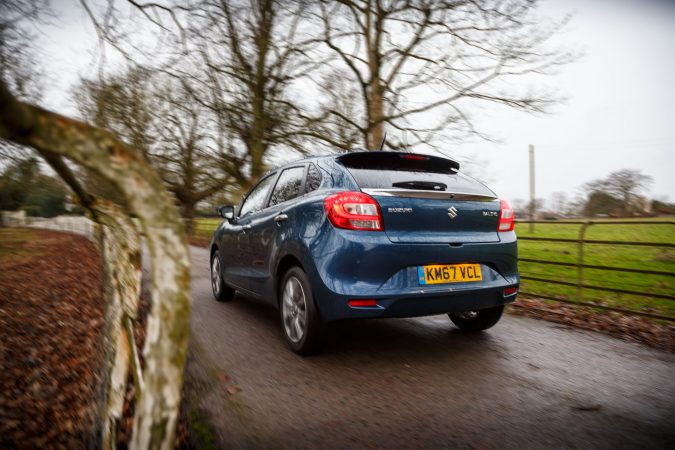 Suzuki Baleno Ray Blue 2018 SZ5 Rear Driving