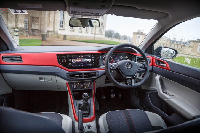 2018 Volkswagen Polo Beats Interior Red Highlights