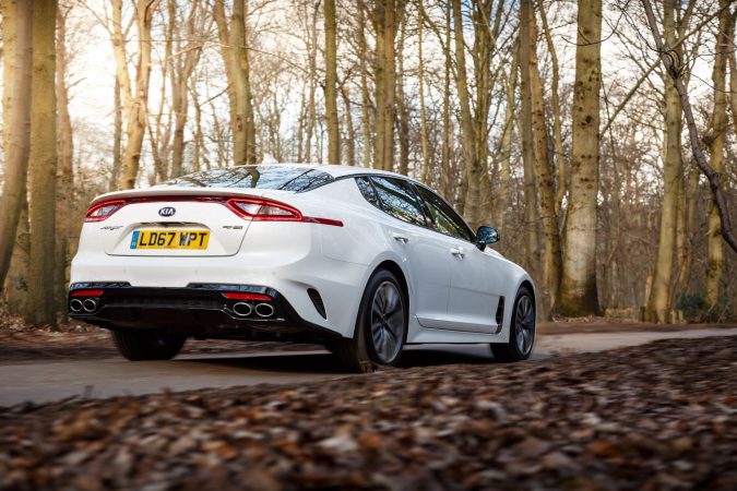 2018 Kia Stinger GT-Line Driving Past Rear