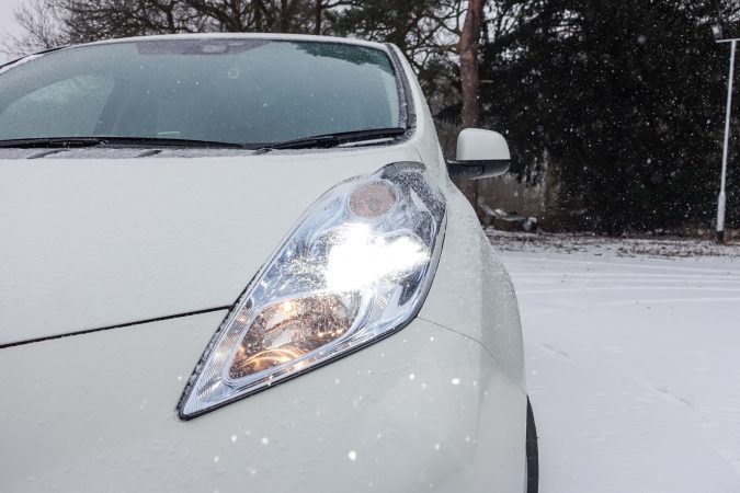 Nissan Leaf Winter 2018 Snow 0040