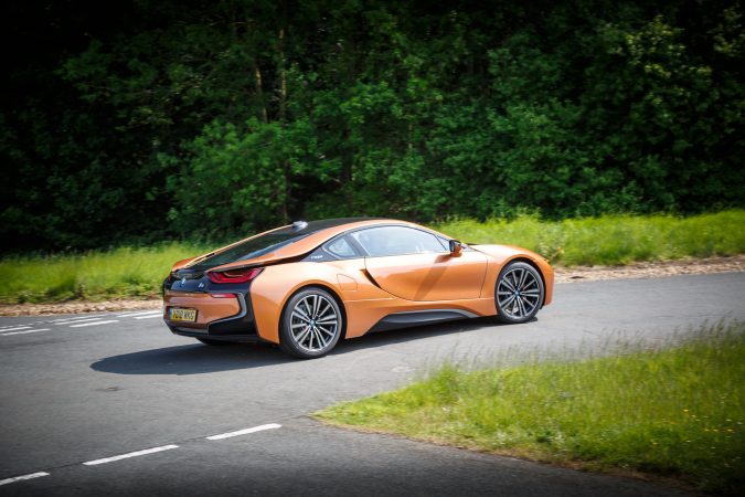 BMW i8 E-Copper Driving