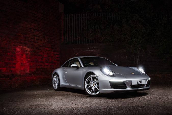 Porsche 911 Carrera 2018 Light Painting Picture Front