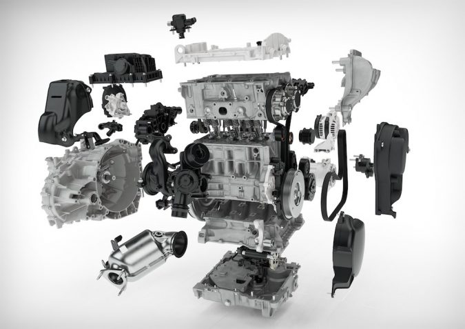 Volvo Drive-E 3-cylinder petrol engine - modular design