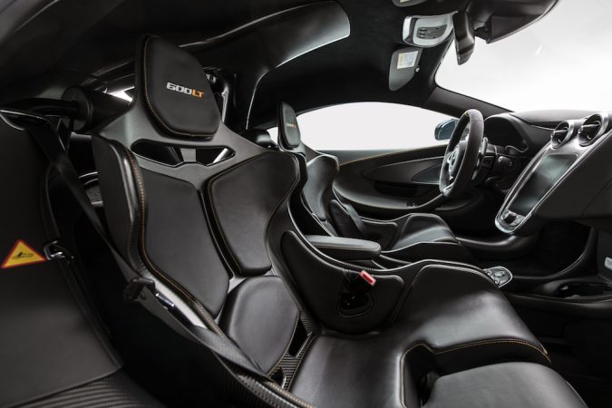 MSO McLaren 600LT interior, Racing seats from McLaren Senna