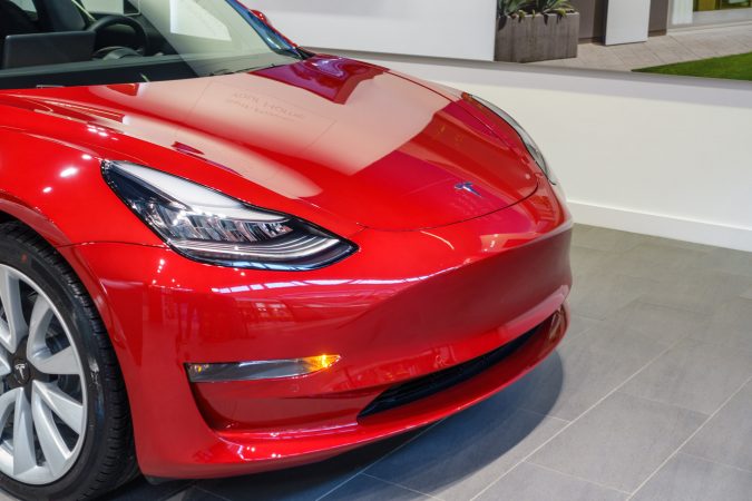 Tesla Model 3 front bumper - no grilles