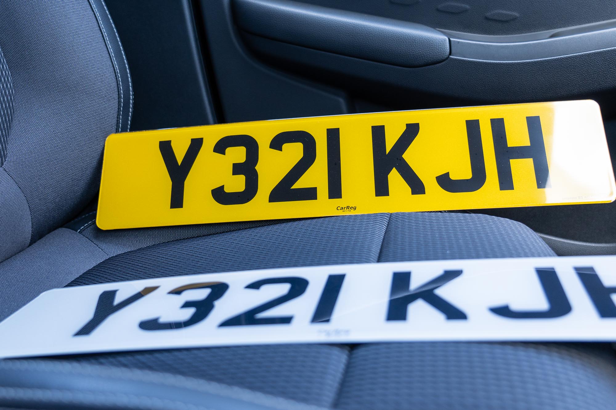 assign a personalised number plate to a vehicle