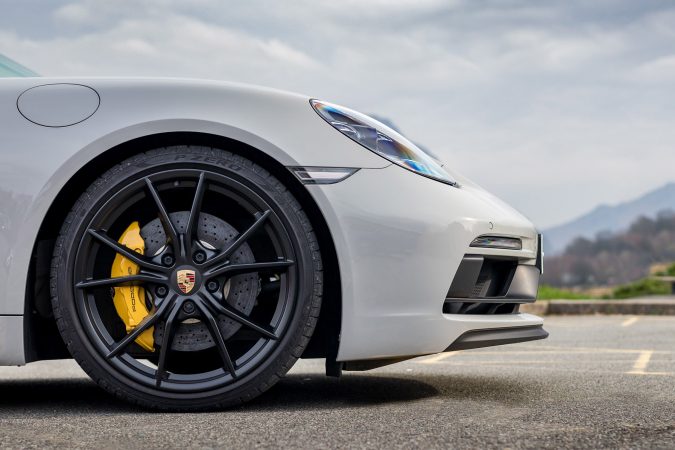 Porsche Cayman GTS Ceramic Brakes yellow