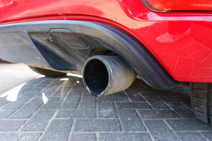 Stained exhaust pipe Restore Car Paintwork