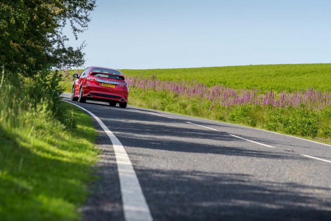 Driving past FN2 Type R CTR Honda