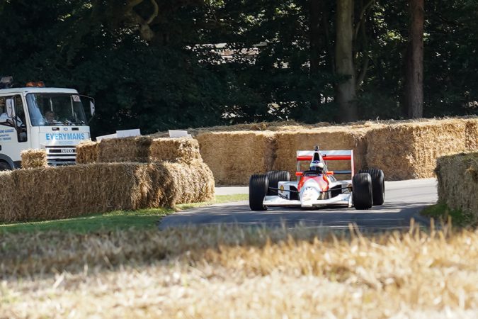 Ayrton Senna's McLaren F1 MP4/5B in the Goodwood Festival of Speed.