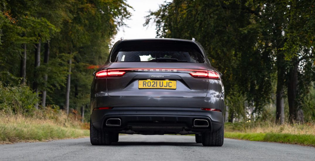 Porsche Cayenne E-Hybrid Rear Straight On