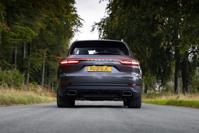 Porsche Cayenne E-Hybrid Rear Straight On