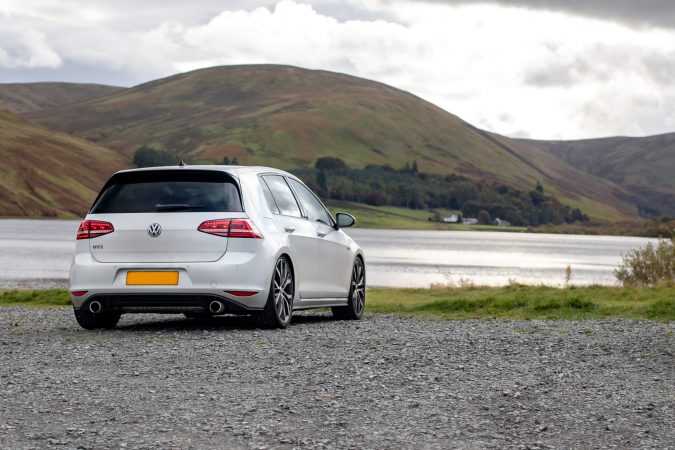 Volkswagen E Golf GTI Mk7 White VW Best Driving Road Hot Hatchback Manual