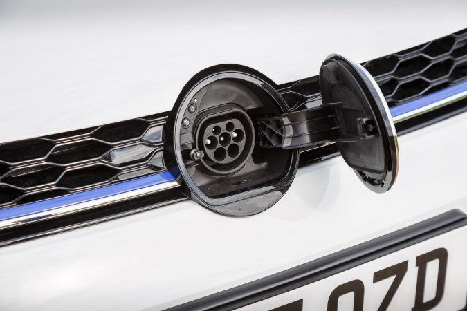 Volkswagen E Golf GTE Hybrid Electric EV All-Electric Charging Charge Port AC DC Charger