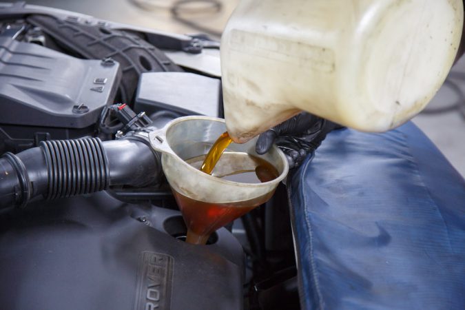 Car service maintenance care oil fluid change flush