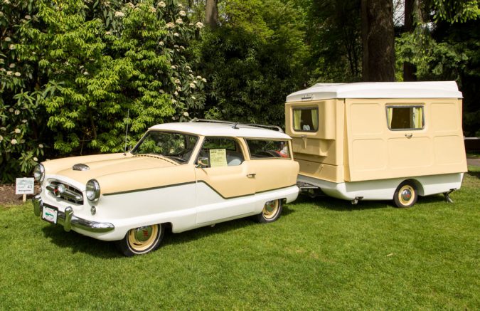 Classic vintage camper campervan caravan
