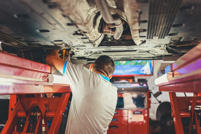 Mechanic workshop maintenance repair service care