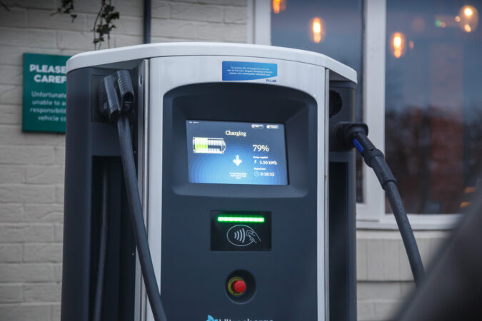 EV network rapid high speed charger rate