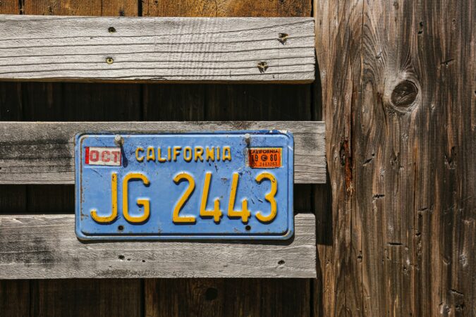 Do You Need A Front License Plate In California