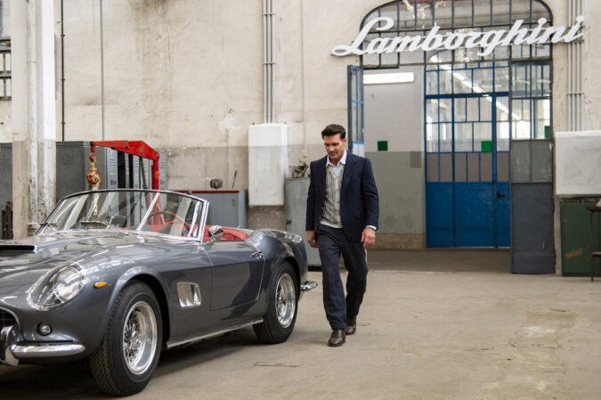 Frank Grillo as Ferrucio Lamborghini at the Lamborghini factory