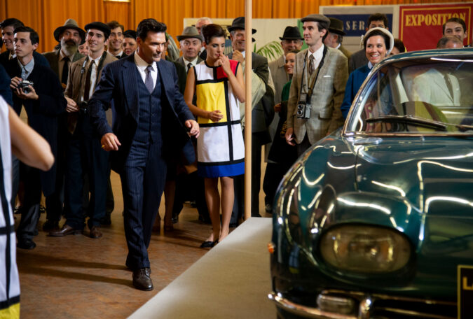 Frank Grillo as Ferruccio Lamborghini at the Geneva Motor Show