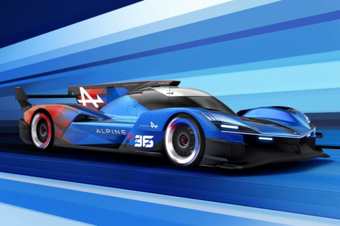 Alpine A424_β Endurance LMDH Race Car Motorsport Racing