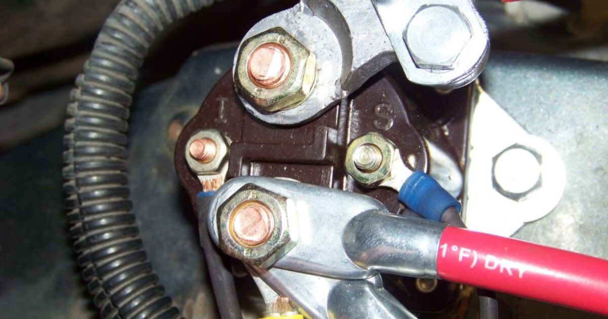 Bad Starter Solenoid How To Tell The Symptoms & How To Test It?