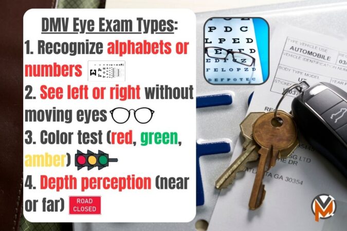 DMV vision eye test