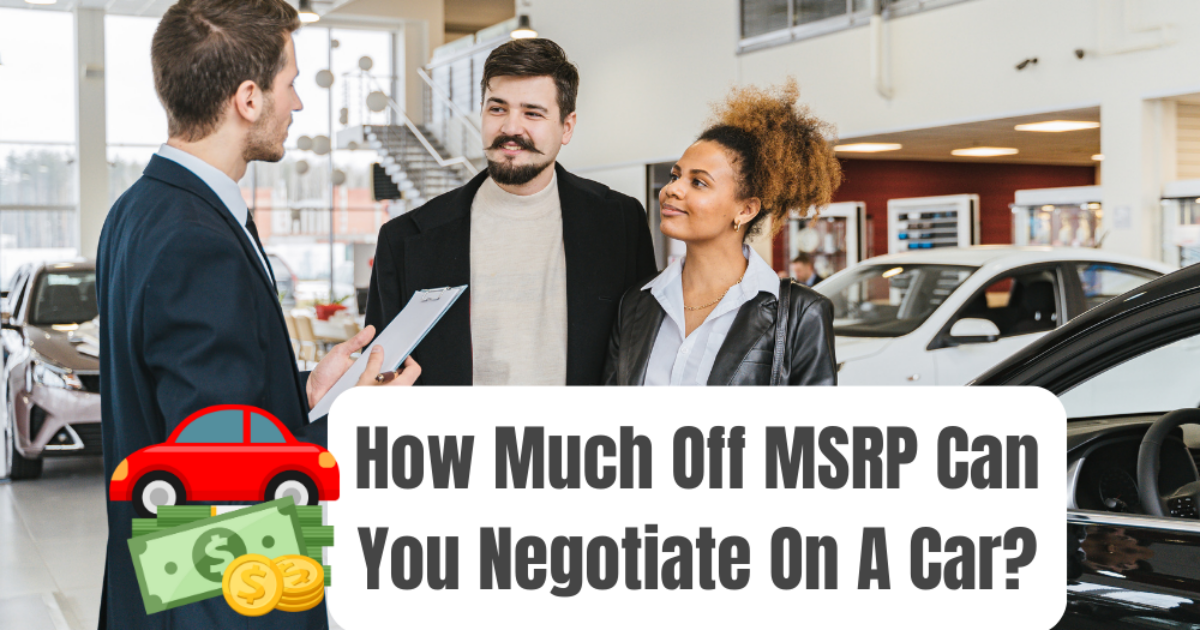 How Much Off Msrp On New Car