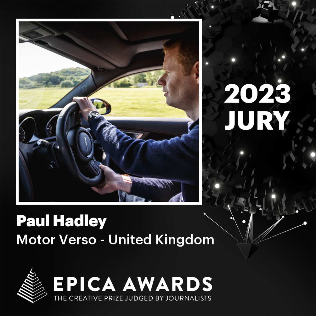 Judge on epica awards Paul Hadley